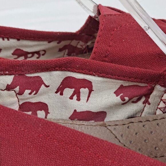 Toms Alpargata Red Heritage Canvas Shoe Size W6 Slip On Lightweight Casual - Picture 6 of 15